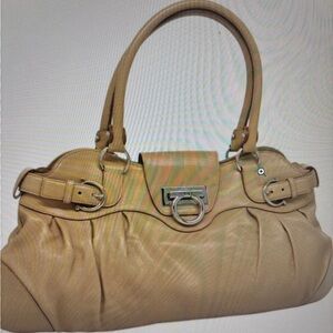 Salvatore Ferragamo Tan Leather Satchel